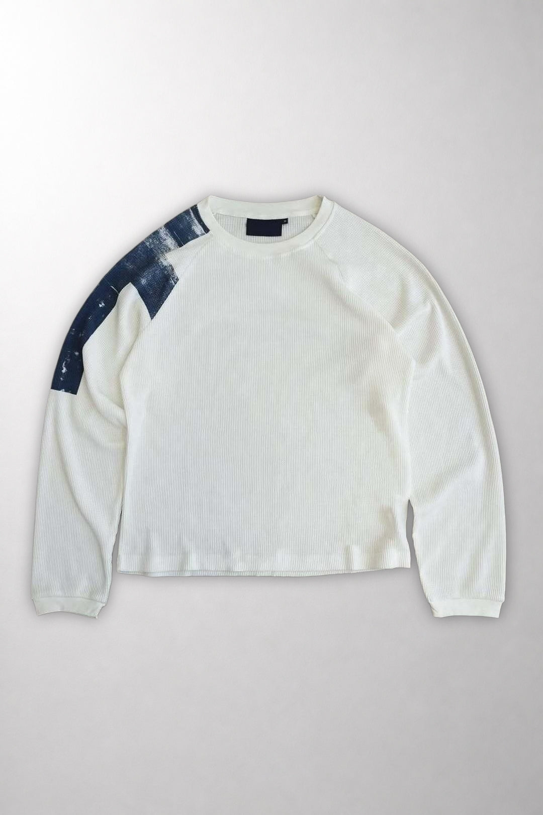Waffle knit sweatshirt