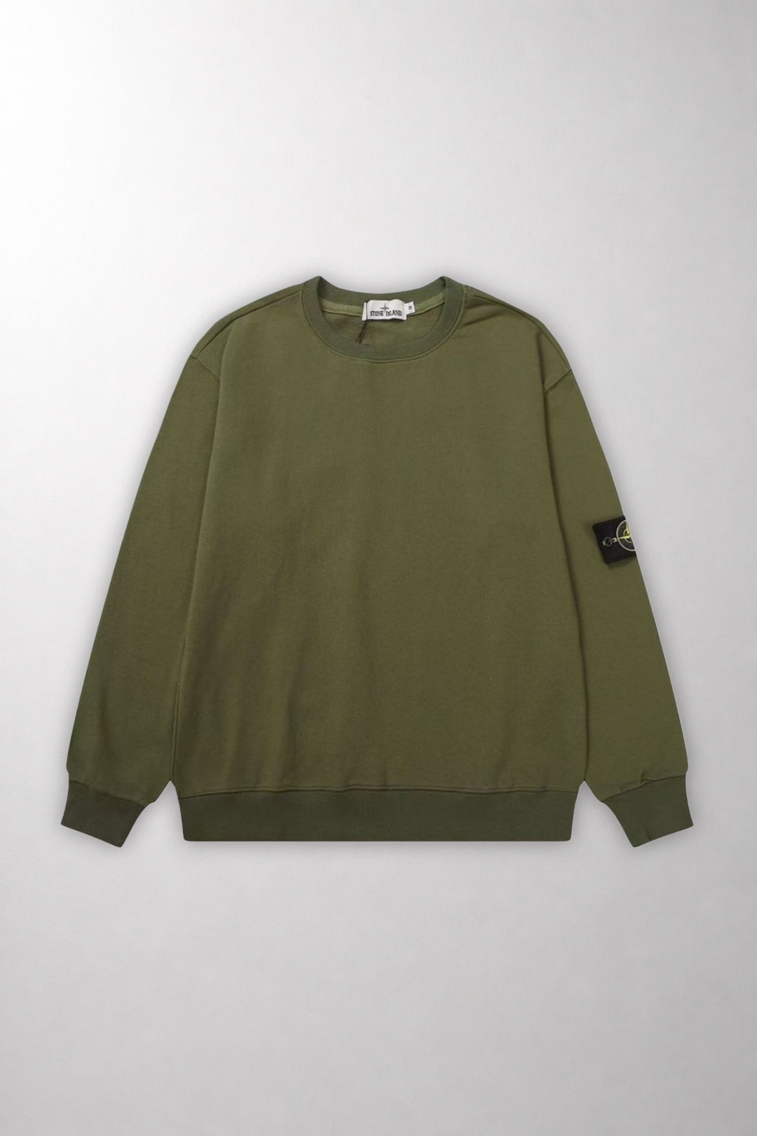 Свитшот Stone Island с нашивкой в виде компаса на вороте