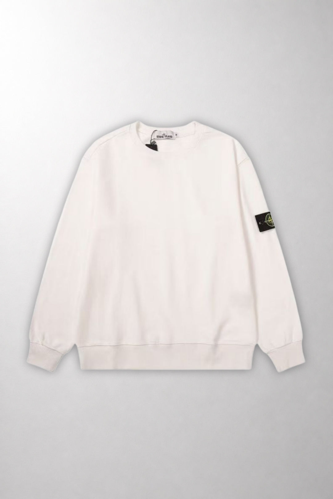 Свитшот Stone Island с нашивкой в виде компаса на вороте