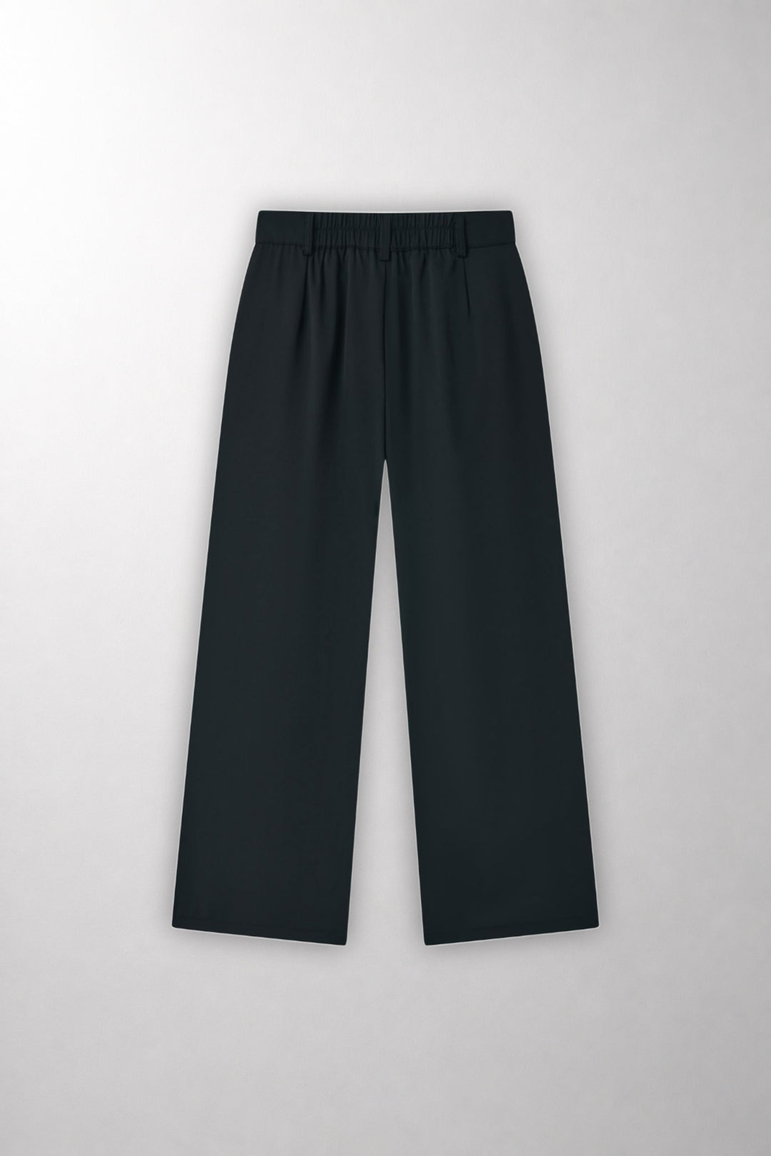 Pleated Wide-Leg Tailored Trousers