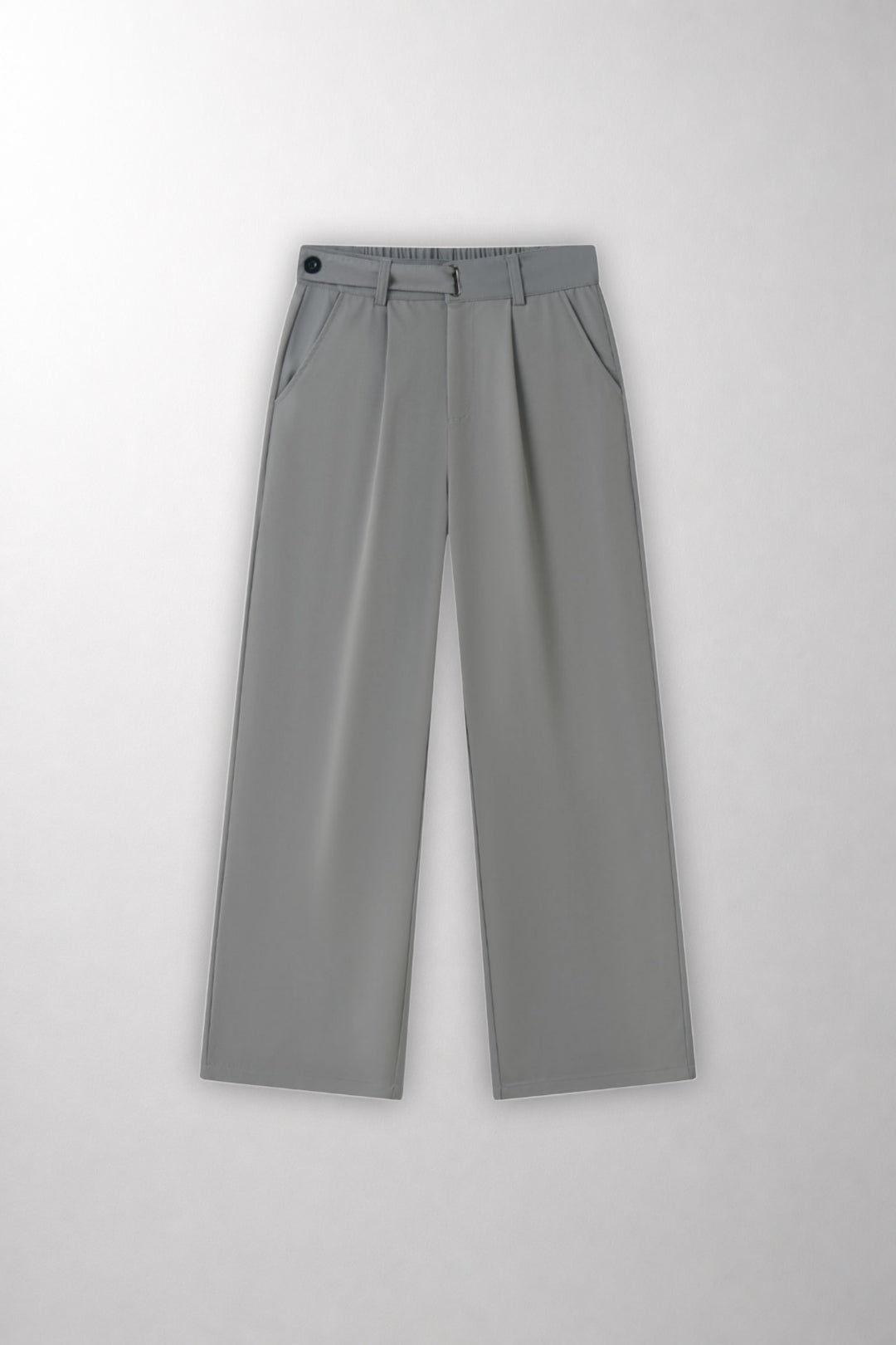 Pleated Wide-Leg Tailored Trousers