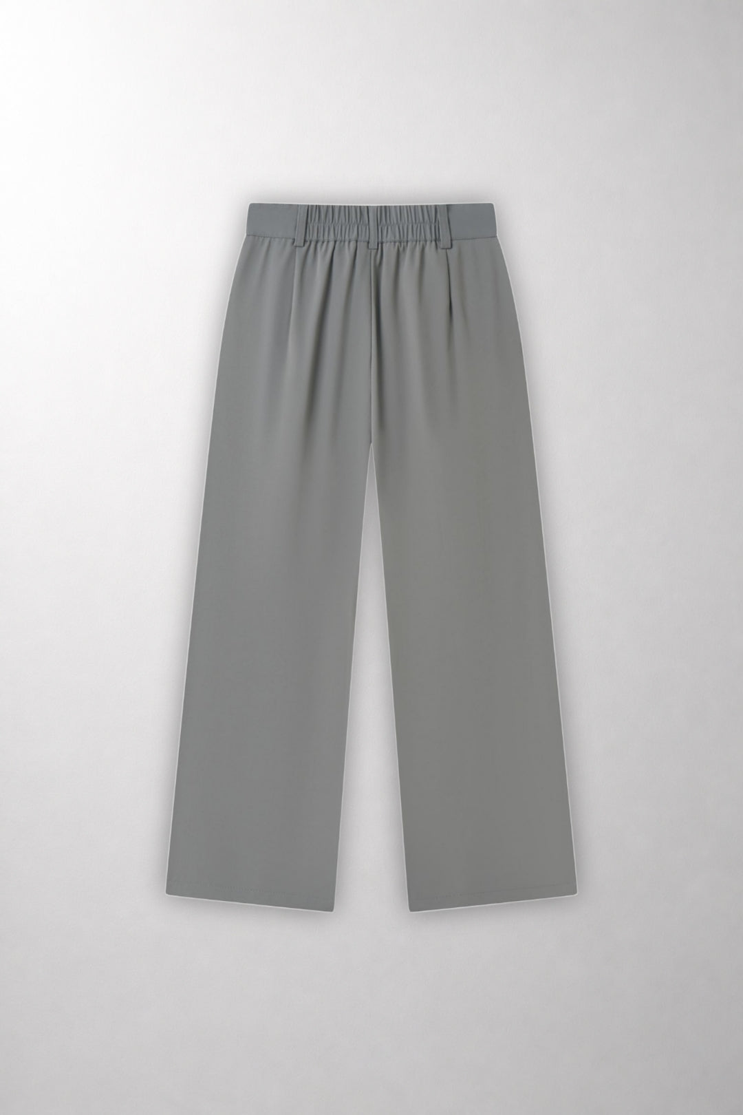 Pleated Wide-Leg Tailored Trousers