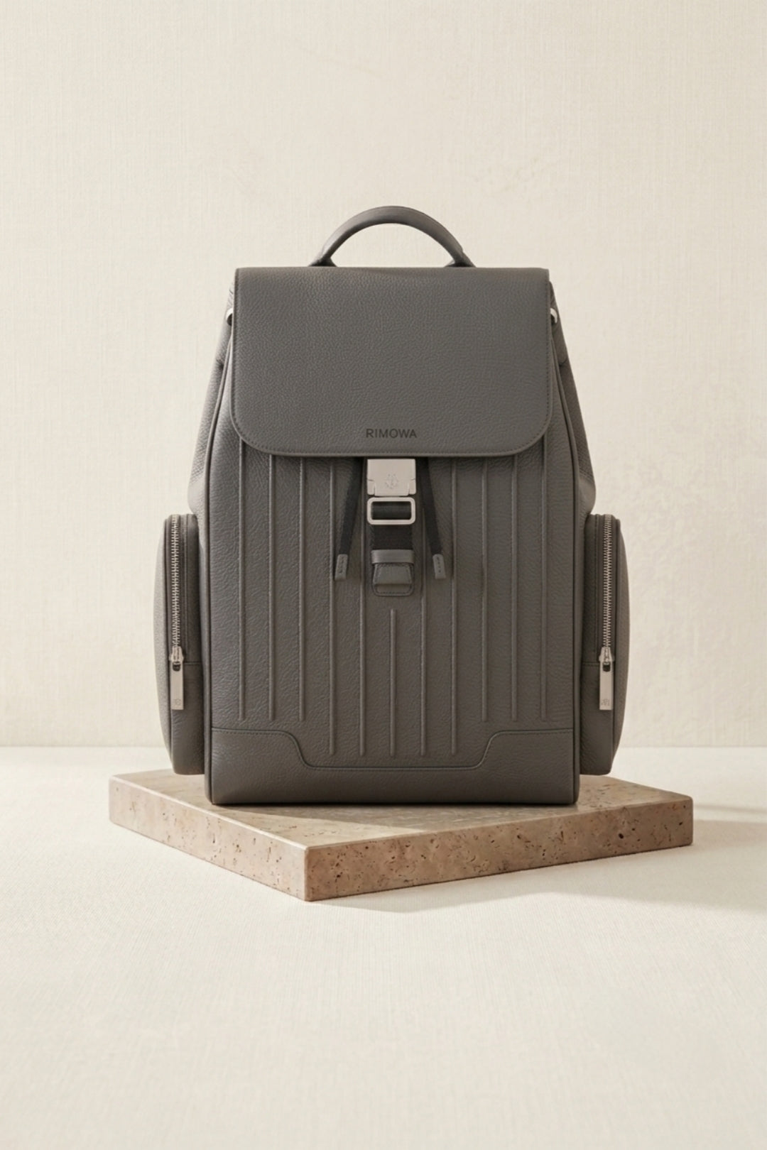 RIMOWA Never Still Leather Flap Backpack Large